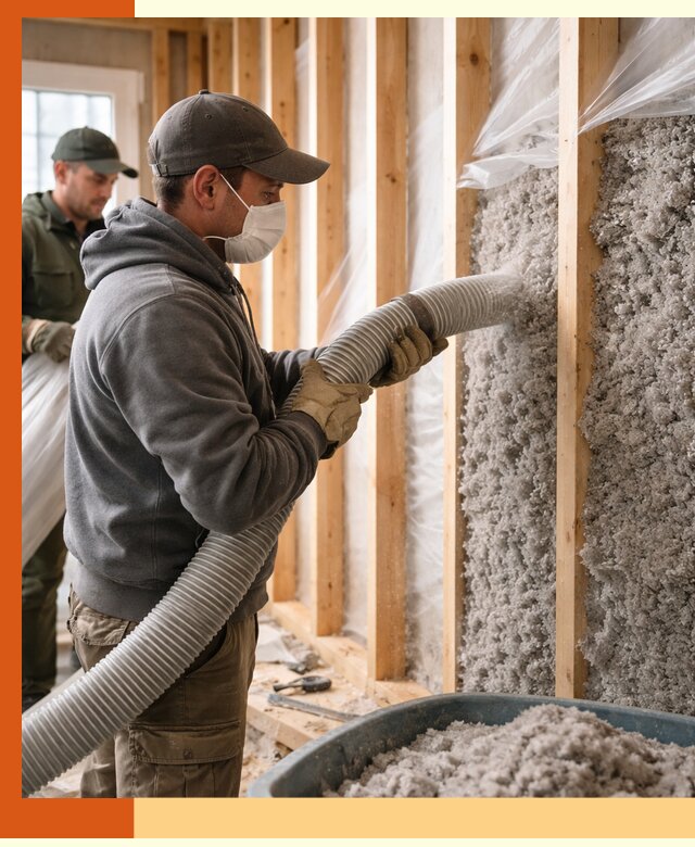 Утепление каркасного дома эковатой в Кургане — качественно и надолго