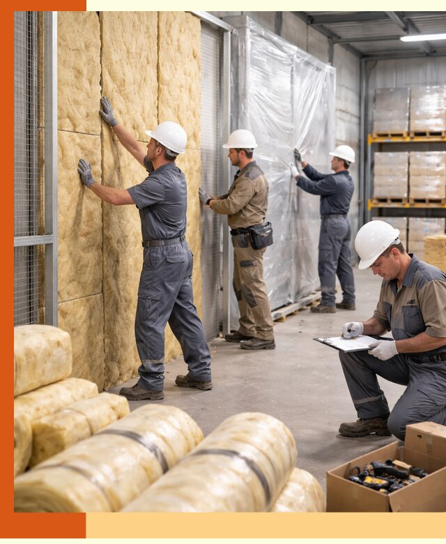 Утепление склада готовой продукции в Кургане качественно и быстро